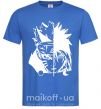 Мужская футболка Naruto white Ярко-синий фото
