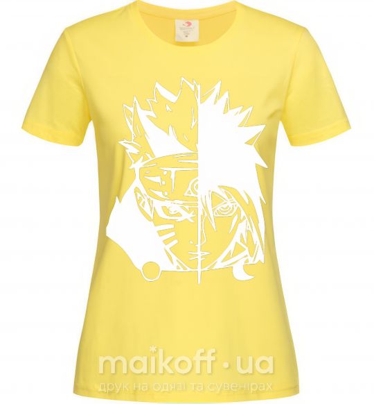 Жіноча футболка Naruto white Лимонний фото