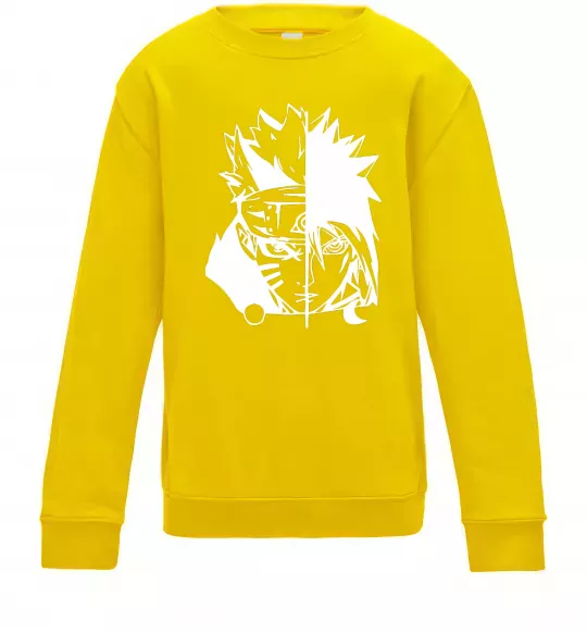 Дитячий світшот Naruto white Сонячно жовтий фото