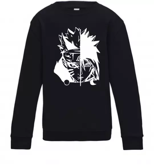 Дитячий світшот Naruto white Чорний фото