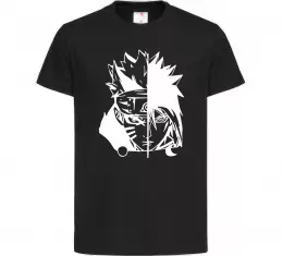 Детская футболка Naruto white Черный фото