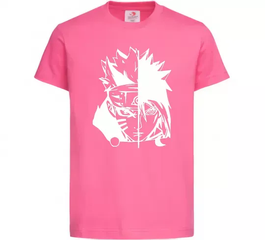 Дитяча футболка Naruto white Яскраво-рожевий фото