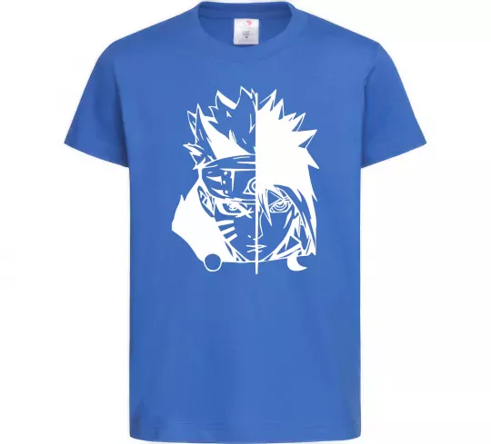 Дитяча футболка Naruto white Яскраво-синій фото