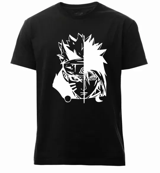 Чоловіча преміум футболка Naruto white Чорний фото