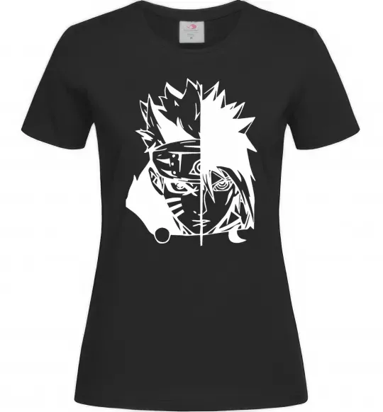 Жіноча футболка Naruto white Чорний фото