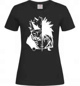 Женская футболка Naruto white Черный фото
