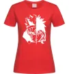 Жіноча футболка Naruto white Червоний Жіноча футболка Naruto white Червоний фото
