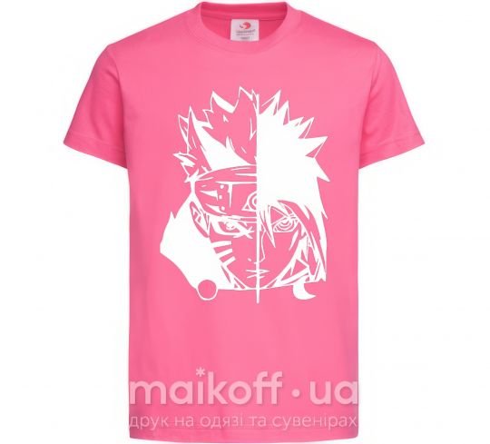 Дитяча футболка Naruto white Яскраво-рожевий фото