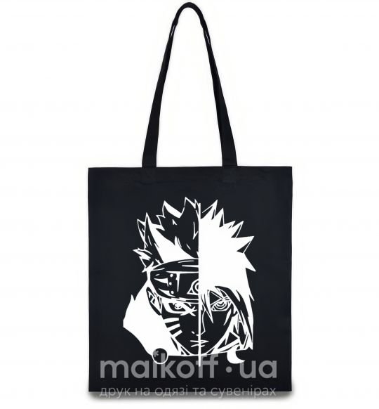 Еко-сумка Naruto white Чорний фото
