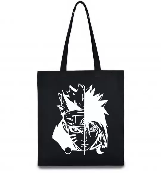 Эко-сумка Naruto white Черный фото