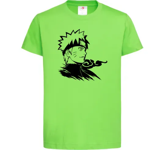 Дитяча футболка Наруто Лаймовий фото