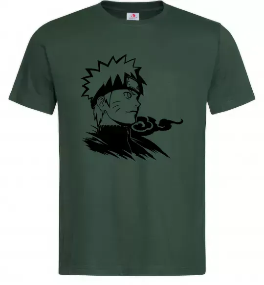 Чоловіча футболка Наруто Темно-зелений фото