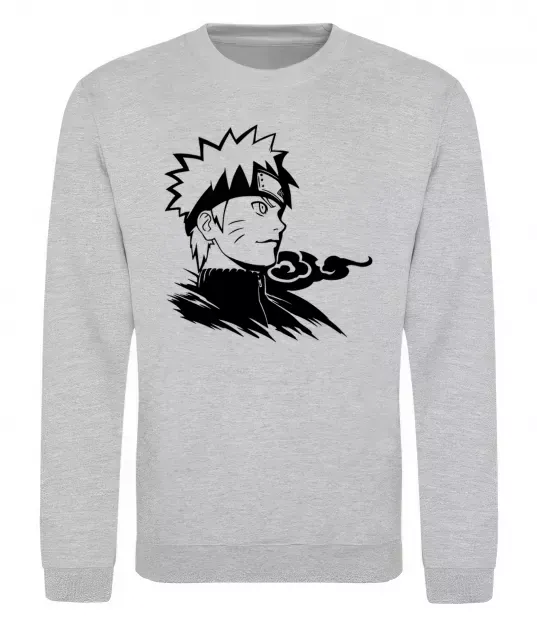 Світшот Наруто Сірий меланж фото