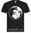 Мужская футболка Сейлор Мун с котиком Черный фото
