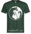 Мужская футболка Сейлор Мун с котиком Темно-зеленый фото