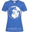 Женская футболка Сейлор Мун с котиком Ярко-синий фото