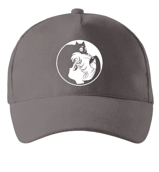 Кепка Сейлор Мун с котиком Сірий фото