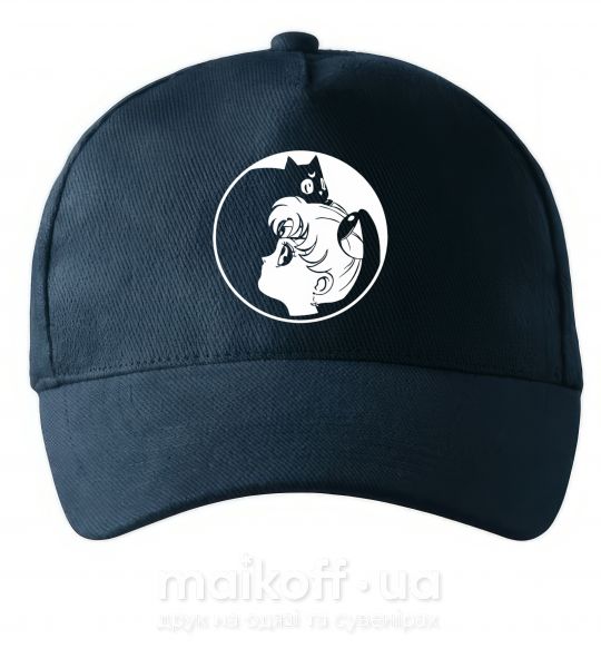 Кепка Сейлор Мун с котиком Темно-синій фото