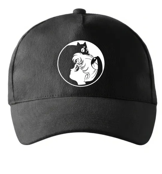 Кепка Сейлор Мун с котиком Черный фото