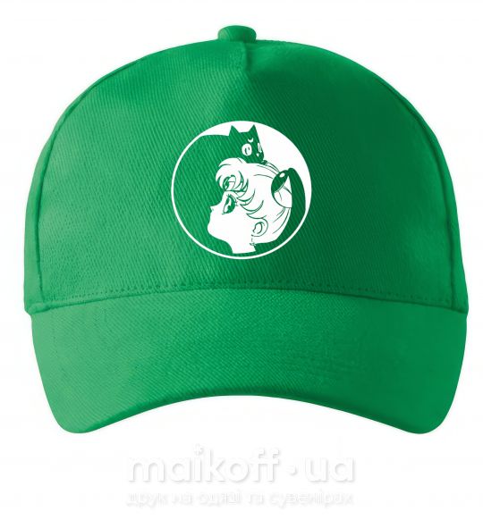 Кепка Сейлор Мун с котиком Зелений фото