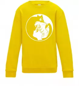 Дитячий світшот Сейлор Мун с котиком Сонячно жовтий фото