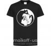 Детская футболка Сейлор Мун с котиком Черный фото