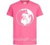 Детская футболка Сейлор Мун с котиком Ярко-розовый фото