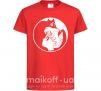 Детская футболка Сейлор Мун с котиком Красный фото