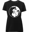 Жіноча преміум футболка Сейлор Мун с котиком Чорний Жіноча преміум футболка Сейлор Мун с котиком Чорний фото