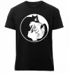 Мужская премиум футболка Сейлор Мун с котиком Черный фото