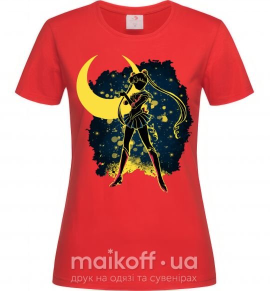 Жіноча футболка Sailor Moon splash Червоний фото