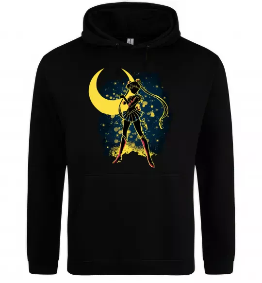 Женская толстовка (худи) Sailor Moon splash Черный фото