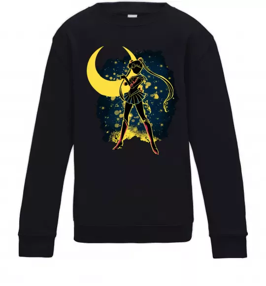 Детский Свитшот Sailor Moon splash Черный фото