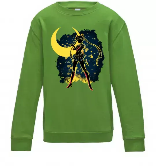 Детский Свитшот Sailor Moon splash Лаймовый фото