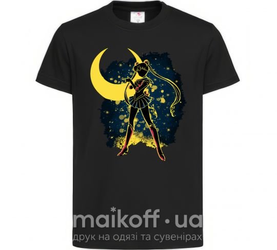 Детская футболка Sailor Moon splash Черный фото
