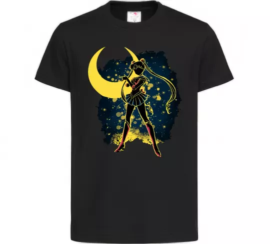 Дитяча футболка Sailor Moon splash Чорний фото