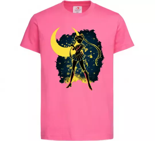 Дитяча футболка Sailor Moon splash Яскраво-рожевий фото