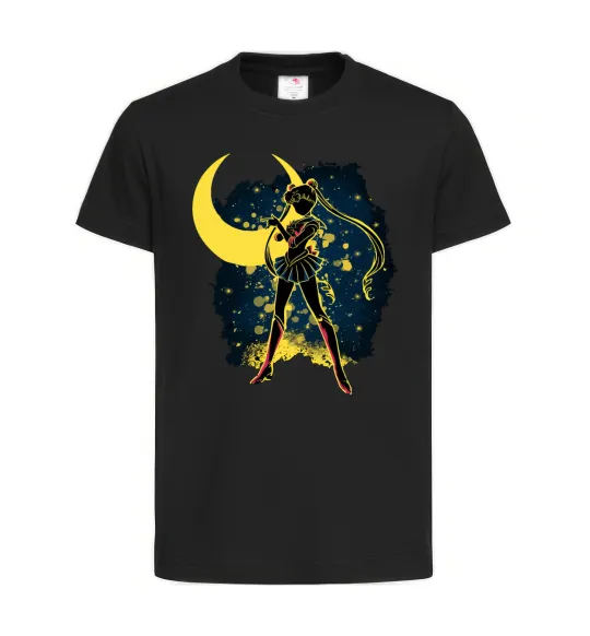 Дитяча футболка Sailor Moon splash Чорний фото