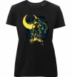 Жіноча преміум футболка Sailor Moon splash Чорний фото
