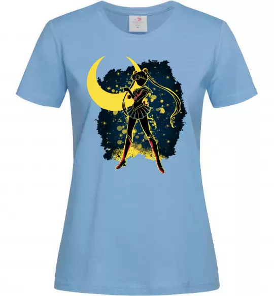 Женская футболка Sailor Moon splash Голубой фото