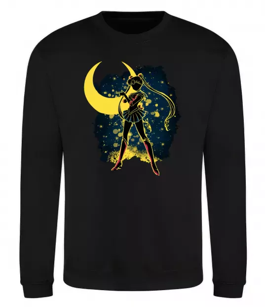 Свитшот Sailor Moon splash Черный фото