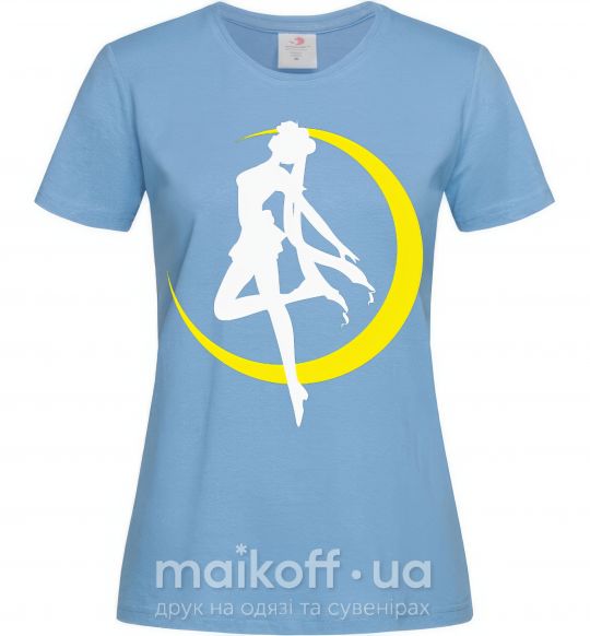 Жіноча футболка Moon Sailor Блакитний фото