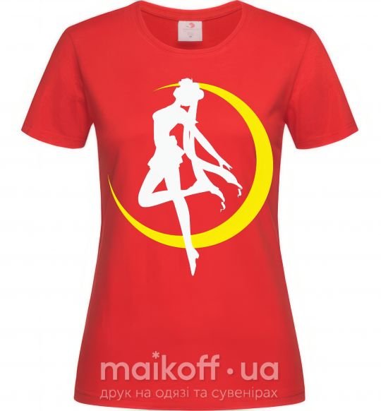 Женская футболка Moon Sailor Красный фото