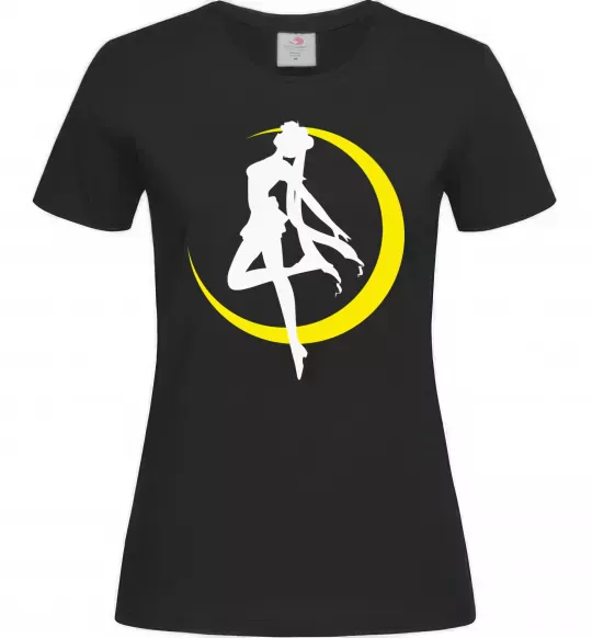 Женская футболка Moon Sailor Черный фото