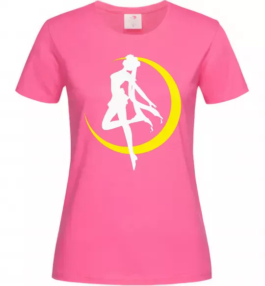 Женская футболка Moon Sailor Ярко-розовый фото