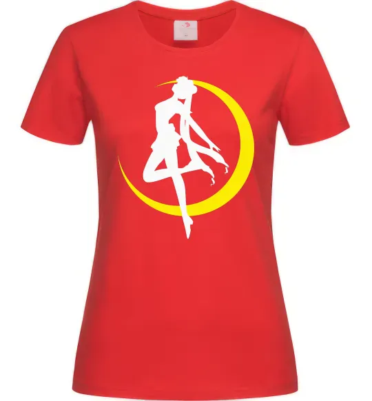 Женская футболка Moon Sailor Красный фото