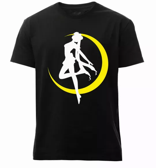 Чоловіча преміум футболка Moon Sailor Чорний фото