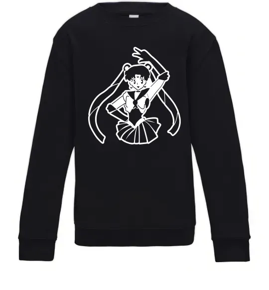 Дитячий світшот Sailor Moon black Чорний фото