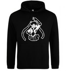 Мужская толстовка (худи) Sailor Moon black