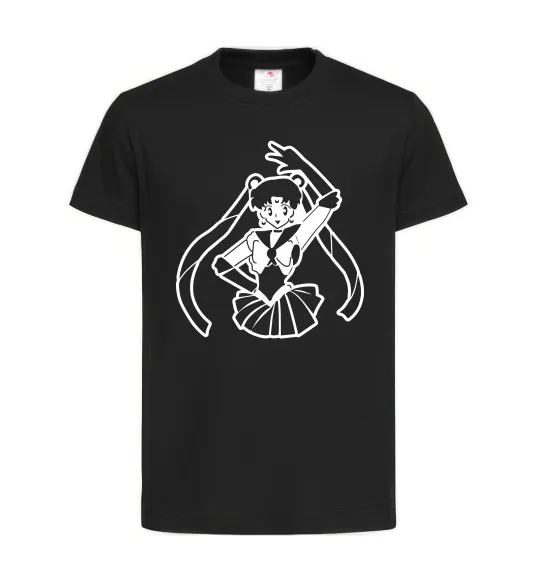 Дитяча футболка Sailor Moon black Чорний фото